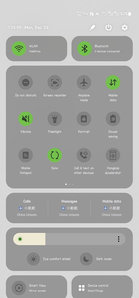 Add short-cut button in android control center - Feature requests ...
