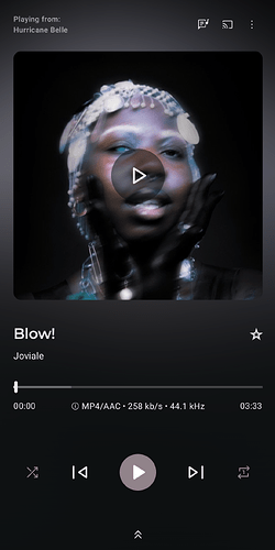 screenshot of now playing theme