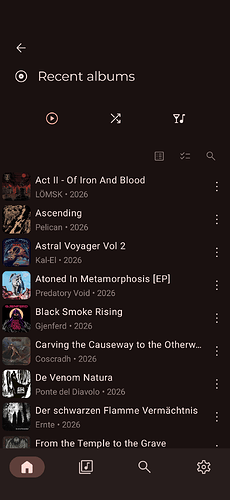 recent albums with jellyfin